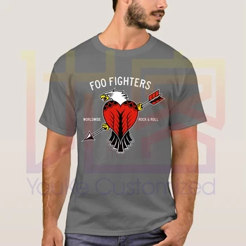 Naujausias 2020 metų Vasaros Erelis Foo Fighters Logotipas Medvilnė Crewneck Populiarus Marškinėliai Homme Viršūnes Tees S-4XL