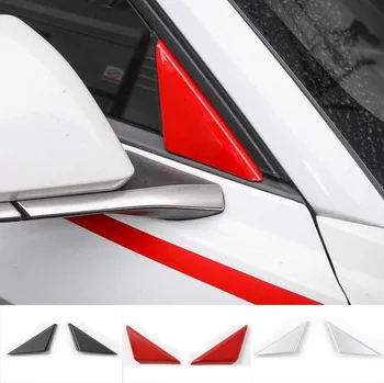 Naujausias Trikampis Stiklo danga Žiedas Lizdo Eksterjero Chromo Optikos ABS Anglies Pluošto Ford Mustang 16 17 Iki Nemokamas Pristatymas