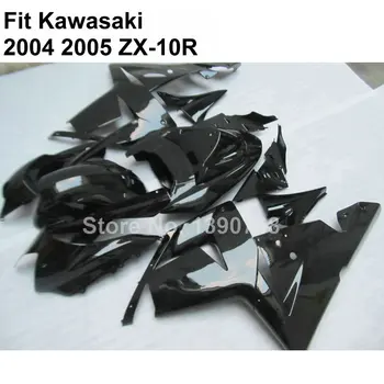 Nemokamai užsakymą lauktuvės komplektas Kawasaki Ninja ZX10R 2004 m. 2005 m blizgus juodas ZX-10R 04 05 purvasargiai 7 dovanos TY03