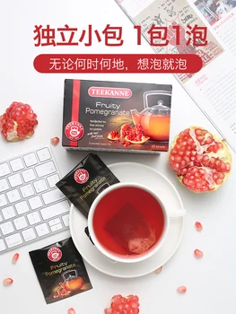 Nemokamas pristatymas 40g/box Teekanne importuojamos iš Vokietijos: granatų vaisių skonio juodoji arbata, juodosios arbatos maišelį vaisių Camellia vaisių arbata
