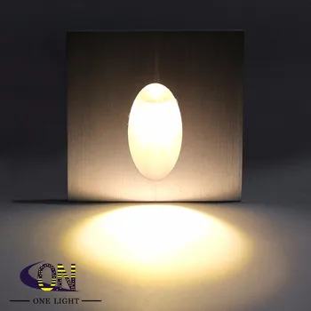 Nemokamas Pristatymas 6pcs/daug Pritemdomi 3W LED Sienos Nišoje Šviesos diodų (LED Sieniniai Šviestuvai Gyvenimo kambario, Miegamasis Žingsnis Laiptų Koridoriuje Šviesos 85-265V