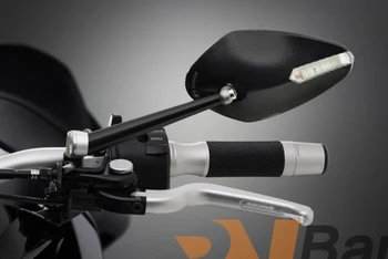 Nemokamas pristatymas Aliuminio lydinio CNC modifikuotų LED Posūkio signalo galinio vaizdo Šoniniai Veidrodėliai Honda Suzuki Yamaha Kawasaki Ducati BWM
