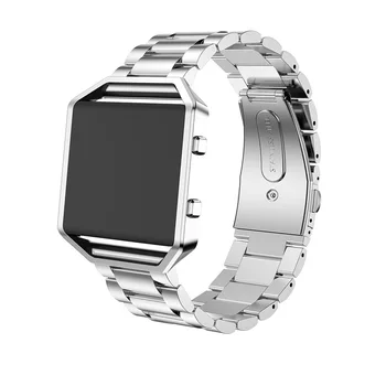 Nerūdijančio Plieno Dirželis Fitbit Blaze Apyrankė Smart Watch Band Dirželis Watchband Pakeitimo Smartwatch Fitneso Priedai