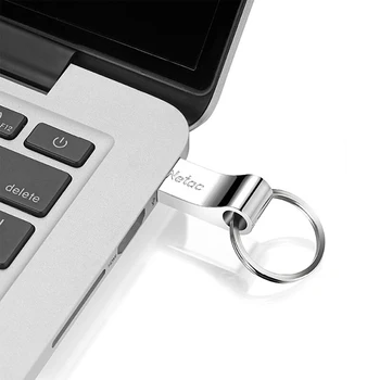 Netac U275 USB Flash Drive 64GB 32GB 16GB USB 2.0 Užšifruoti Atminties kortelę Metalo paketų prižiūrėtojų raktinę USB Pen Drive USB Pen Drive