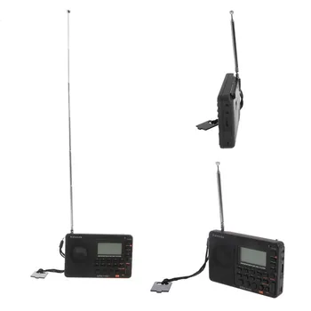 Nešiojamas Skaitmeninis Paieška LCD Imtuvas TF MP3 REC Grotuvas AM, FM, SW Pilna Juosta Radijas
