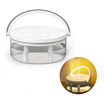 Nešiojamų Mini Drėkintuvas su Night Light & Dual Antgalis USB Asmeninių Darbastalio Difuzorius Kūdikio Miegamojo Office Home,Baltas
