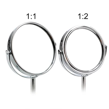 Nešiojamų Mini HD Kosmetikos Veidrodį Apvalios Formos didinamasis stiklas 360 Sukimosi Pasukti Dvipusis Aišku Makiažo Veidrodėliai