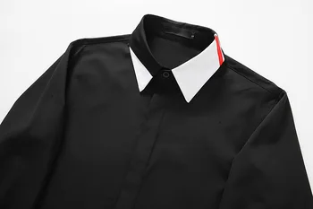 Nukentėjo Spalva Verslo Atsitiktinis Mygtuką Iki Marškinėliai Vyrams 2021 Brand Slim Fit Long Sleeve Dress Shirt Mens Darbo, Socialinių Marškinėliai Chemise Homme