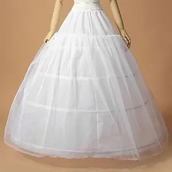 Nuotaka Vestuvių Vestuvių Suknelė Parama, Mergina 3 Lankus 1-sluoksnis Siūlų Sijonas Moterims Kostiumai, Sijonai Įdėklo Pamušalas LAIDO
