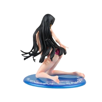 One Piece Anime Modelis GK POP Boa Hancock Bikini maudymosi kostiumėlį Versija Veiksmų Skaičius, 17cm PVC Seksuali Mergina Statula Kolekcijos Žaislas Figma