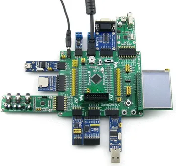 Open205R-C Pack B=STM32 Plėtros Taryba,STM32F205R ARM Cortex-M3 STM32F205RBT6 MCU+2.2 colių 320*240 Jutiklinis LCD+10 Modulis Rinkinys