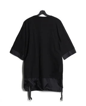 Originalaus dizaino vasarą naujas vyrų vidutinio ir ilgo jungimo T-shirt prarasti versija tendencija t tamsiai Japonų