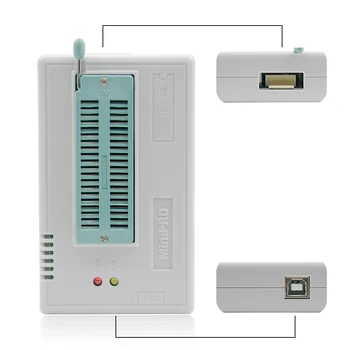 Originalus minipro TL866II Plius USB Universali BIOS nand flash 24 93 25 mcu Programuotojas+10 IC Adapteriai