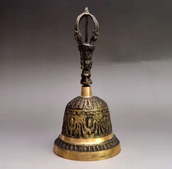Parengti Kinijos Žalvario Budizmas Drakono Statula Laimingas Simbolis Bell