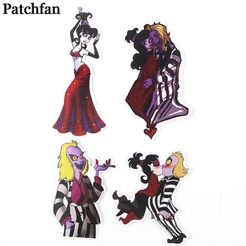 Patchfan 38pcs siaubo simbolių, Juokingi lipdukai, pakuotės laišką Kūrybos Animacinis stilius, 