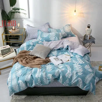 Pavasario butas lapas nustatyti sielovados stiliaus antklode padengti namų 1/2/3/4pcs lova nustatyti, mėlyna patalyne, gėlių lovos skalbiniai nustatyti RU šeimos apima