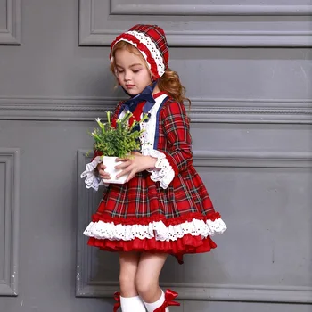 Pavasario Mergaitės Lolita Vitange Suknelė ispanų Vaikų Suknelės Kūdikių Mergaičių Kokybės Madehand Princesė Suknelės Kokybė, Patogus