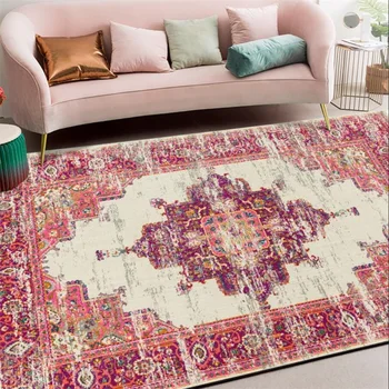 Persijos žemės balta raudona geometrijos nacionalinės stiliaus virtuvė, svetainė, miegamojo lovos kilimų mat užsakymą