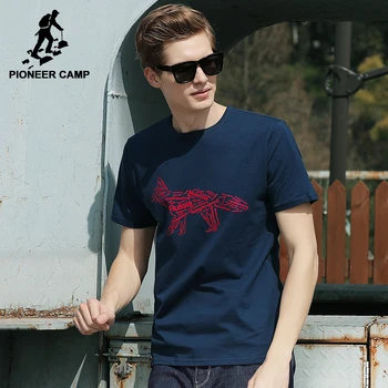 Pioneer Stovykla naujas vasaros marškinėliai vyrams, prekės ženklo drabužių rusijos žemėlapis trumpi marškinėliai vyrų Aukščiausios kokybės medvilnės Marškinėlius ADT701140