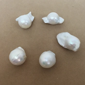 Pobūdžio gėlo vandens prarasti pearl su baroko formos, DIDELIS BAROKO formos perlas su pilna skylė išgręžta