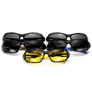 Poliarizuoti Akiniai nuo saulės Klasikinis Vyrų Kvadratinių Vairavimo Saulės akiniai Naktinio Matymo Akiniai Derliaus Gafas UV400 Vyrų Akiniai Oculos de sol