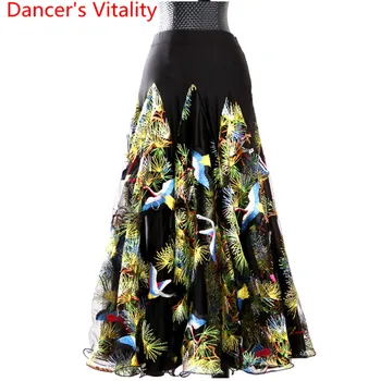 Ponios suknelė, sijonas įstaiga modernaus šokio valsas sportinių šokių Tutu sijonas naujas suaugusiųjų moterų sijonas moteris Praktikos sijonas