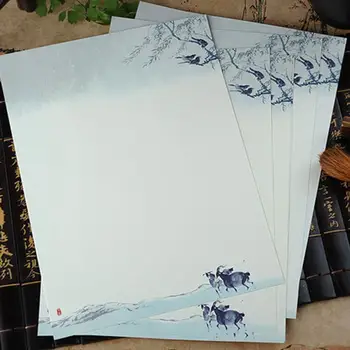 Popierinius Atvirukus, Elegantiškas, Tyras ir Šviežias 8 VNT Antikvariniai Mokyklų Studijų Amatų Popieriaus Voką Retro Vintage Stiliaus Kinijos Popieriaus