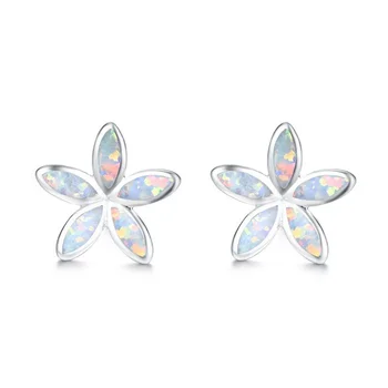 Populiarus išskirtinį penkiakampis opal moterų auskarai vestuves mados Valentino dienos dovana, juvelyriniai dirbiniai didmeninė