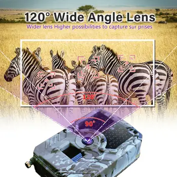 PR200 1080P HD Vandeniui Medžioklės Kamera 12MP IP56 Laukinės gamtos Takas Kamera, Naktinio Matymo Foto Spąstus Infraraudonųjų terminio vaizdavimo