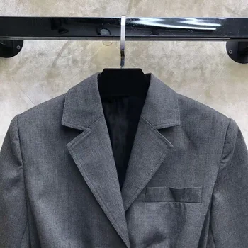 Prabangos prekės Kostiumas Striukė High-end dizaineris Vienašališkai lotus lapų dizainas švarkas Kailis