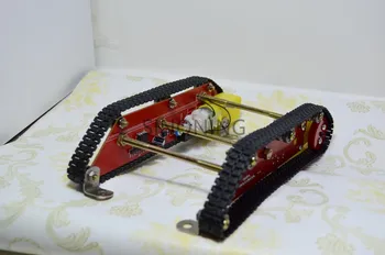 Protingas Robotas Bakas Automobilių Chasis rinkiniai caterpillar Crawler važiuoklės kelio Integruota 2 motorinių dd1-1 Arduino