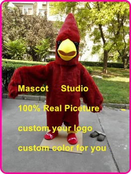 Raudonasis kardinolas paukščių talismanas kostiumas pliušinis raudonas paukštis užsakymą išgalvotas kostiumai, anime cosplay rinkinys mascotte temą fancy dress karnavalas 41342