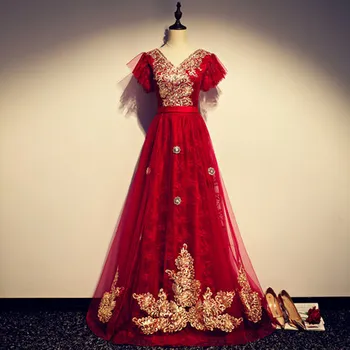 Realių raudona drugelis rankovės ilga suknelė suknelė viduramžių suknelė Renesanso suknelė Sissi princesė Cosplay Viktorijos/Marie Belle Kamuolys