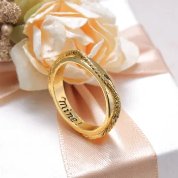 Rinhoo pora Žiedas moterims šalis Jubiliejų Dalyvavimas Graviruoti mano Romantiška vestuvių žiedas