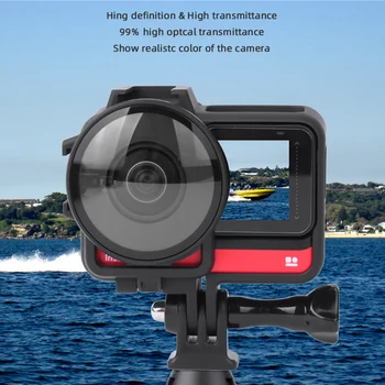 Rėmas Objektyvo Apsaugai skirtas Insta360 Vienas R Dual Objektyvo Apsauga 360 Mod Sporto Fotoaparatas