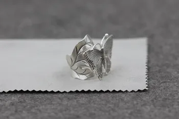 S925 sterlingas sidabro, sukurti rankų darbo sidabro žiedas Chiang Mai, Tailandas
