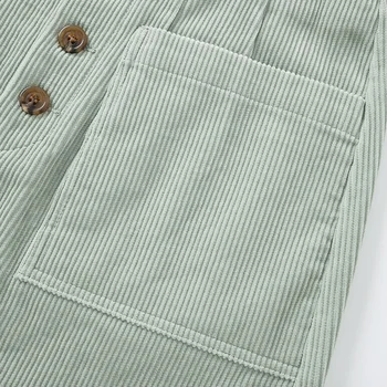 SEMIR 2021 nauja rudens ir žiemos moterys velvetas sijonas retro-line trumpais sijonais avokado žalia žiema medvilnės moterų dugnas