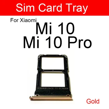 Sim Tray Laikiklis Xiaomi Mi10 Mi 10 / 10 Pro SIM Kortelės Dėklas Lizdo Laikiklį Adapterio Lizdas, Remontas, Dalys