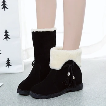 Sniego batai moterims, žiemos 2020 trumpas vamzdis medvilnės batai studentų trumpi batai laukinių moterų plius aksomo medvilnės šiltas batai moterims