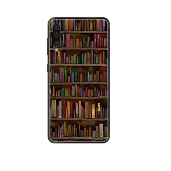 Spalvinga Knyga, Lentynos, Knygų Biblioteką, Telefono dėklas, Skirtas Samsung 