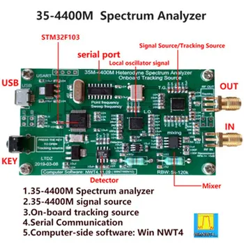 Spektro Analizatorius, USB LTDZ_35-4400M_Spectrum Signalo Šaltinio Sekimo Šaltinio Modulis RF dažninį Analizės Įrankis