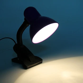 Stalo lempa su lengas, mygtukas, violetinės spalvos, vielos 78 cm