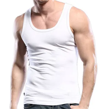 Stilingas Fitneso Mens Tank Top * Slim Fit Paprasto Tuščių Kvadratinių Kaklo Nany Blue Marškinėliai Be Rankovių Undershirt 2020 Mens Drabužius 1310