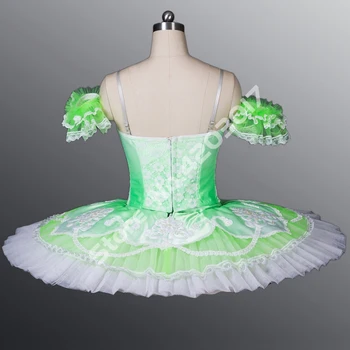 Suaugusiųjų Gradientas Žalia Profesionalių Baleto Tutus Veiklos Baleto Moterų Klasikinio Etape Baleto Suknelė Mergaičių Šokių Drabužiai B1089A