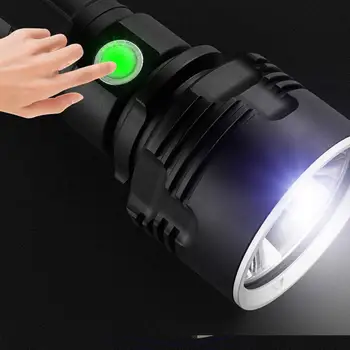 Super Galingas LED Žibintuvėlis USB Įkrovimo Vandeniui Lempos Itin Ryškių Žibintų Kempingas 20DC04