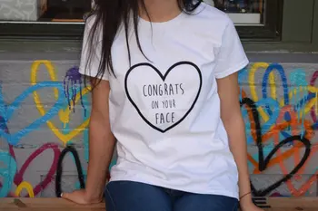 Sveikinu Savo Veidą Tumblr Grunge t-shirt 90-ųjų moterų mados vasaros medvilnės tees širdies grafinis goth viršūnes meno šalis gatvėje marškinėliai