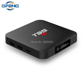 T95 S1 Smart Android 7.1 TV Box 2 GB 16GB H. 264 HD Media Player 2.4 G Wifi Bevielio ryšio Amlogic S905W quad-core PK X96 mini mini tx3