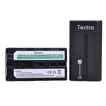 Tectra 3Pcs 2600mAh NP-F550 NP-F570 Baterija Sony CCD-SC55 CCD-TRV81 CCD-TRV90 NPF570 NP F550 Baterija+Digital Kroviklis+JAV Plug
