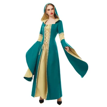 Teismas Princesė Viduramžiais Europoje Moterų Suknelė Cosplay Kostiumų Europoje Vintage Sijonas Kostiumai Helovyno Karnavalas Šalis