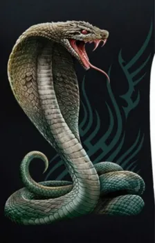 Tikroviška Gyvūnų Kobra 3D Snake T-Shirt Vasaros Medvilnės trumpomis Rankovėmis O-Kaklo vyriški Marškinėliai Naujas S-3XL